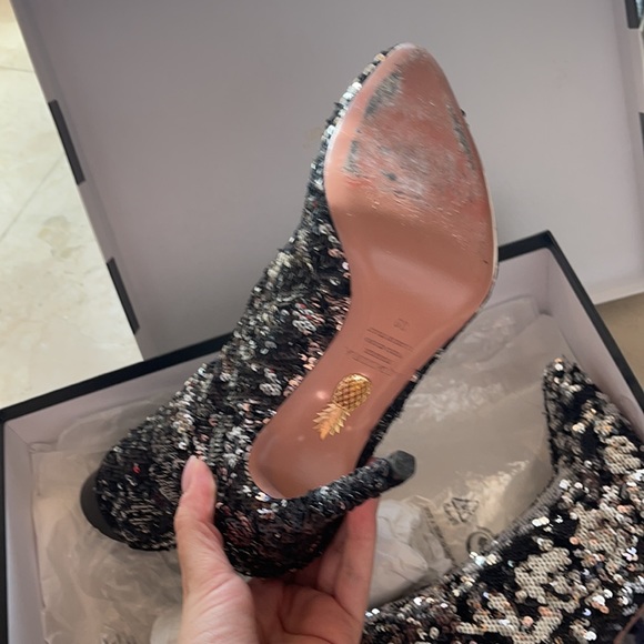 Aquazzura sequin sock booties - Picture 3 of 11